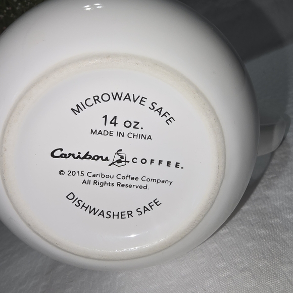 Caribou Coffee Hedgehog Design White Ceramic Mug 2015 - Picture 4 of 6